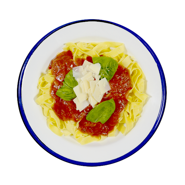 Tagliatelle Pomodoro y albahaca